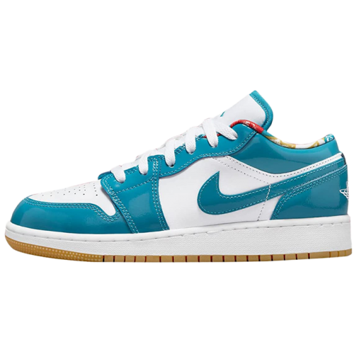 nike air jordan 1 low barcelona cyber teal